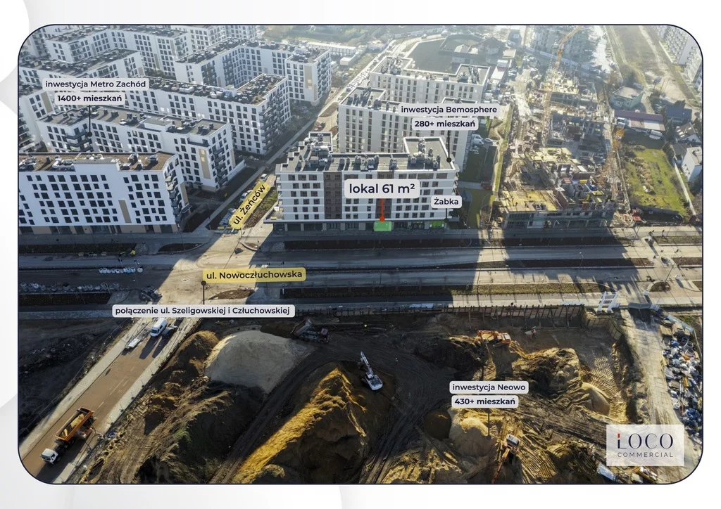 Lokal użytkowy 61,91 m², oferta nr , 858/6700/OLW, Warszawa, Bemowo, Bemowo, Człuchowska