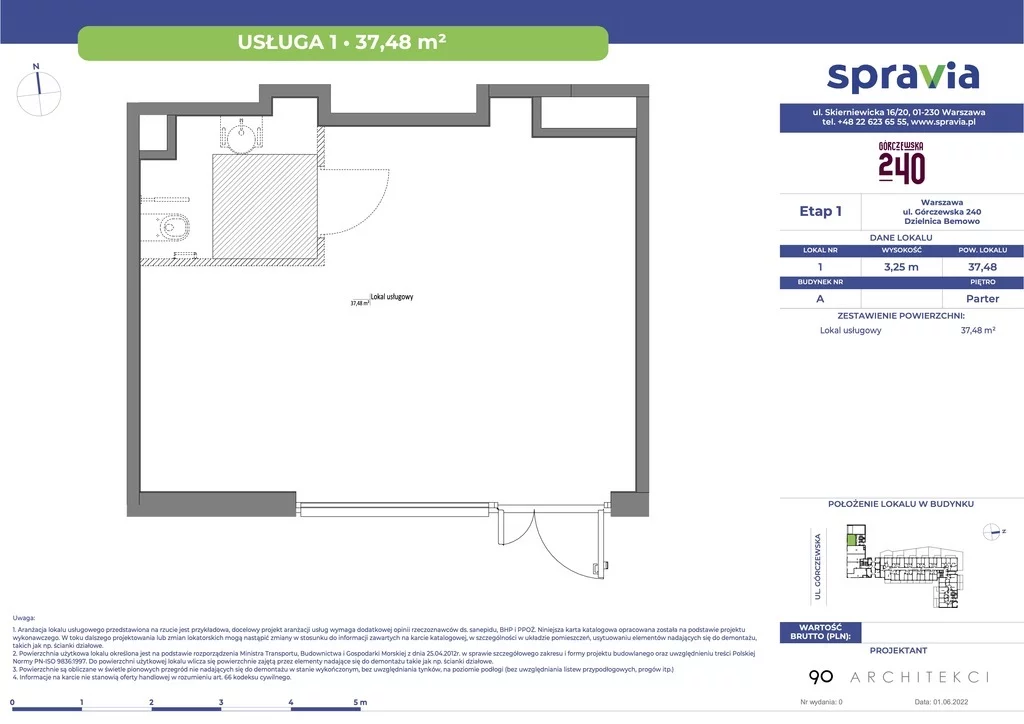 Lokal użytkowy 37,48 m², oferta nr , 868/6700/OLW, Warszawa, Bemowo, Bemowo, Górczewska