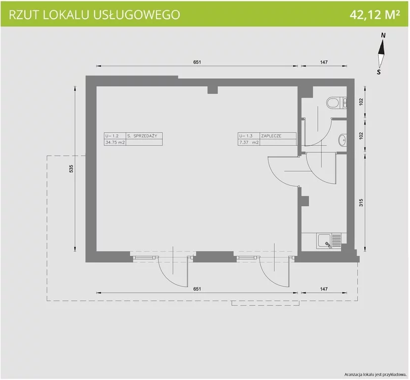Lokal użytkowy 42,12 m², oferta nr , 844/6700/OLW, Kraków, Bieżanów-Prokocim, Henryka i Karola Czeczów