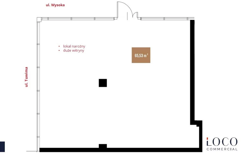 Lokal użytkowy 65,53 m², oferta nr , 639/6700/OLS, Łódź, Śródmieście, Śródmieście, Juliana Tuwima