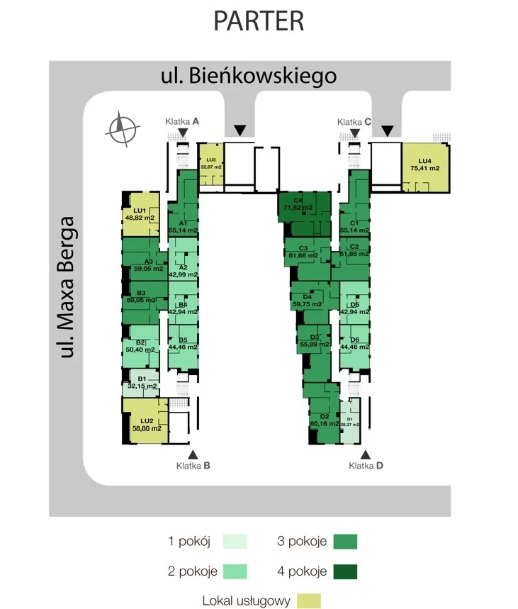 Lokal użytkowy 48,82 m², oferta nr , 860/6700/OLW, Wrocław, Maxa Berga