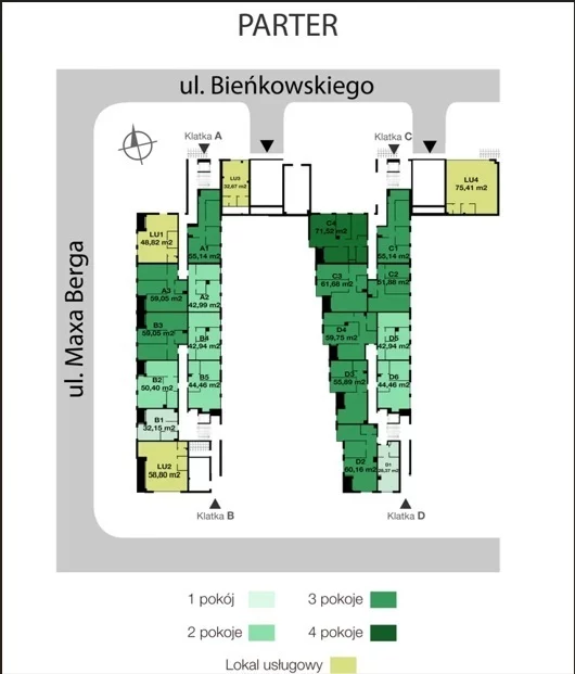 Lokal użytkowy 61,23 m², oferta nr , 890/6700/OLW, Wrocław, Maxa Berga