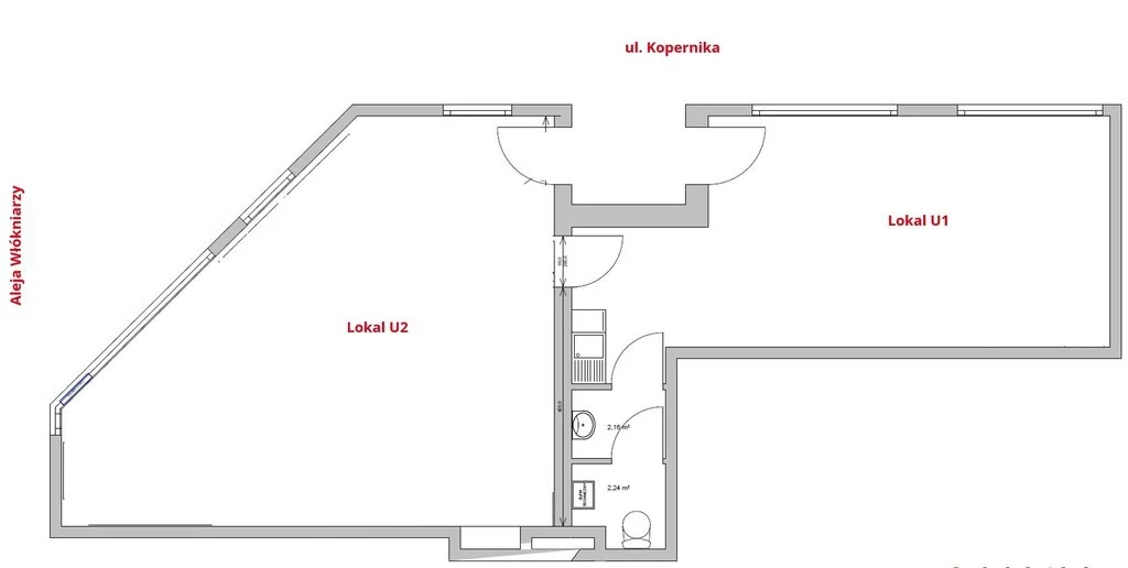 Lokal użytkowy 88,00 m², oferta nr , 870/6700/OLW, Łódź, Mikołaja Kopernika