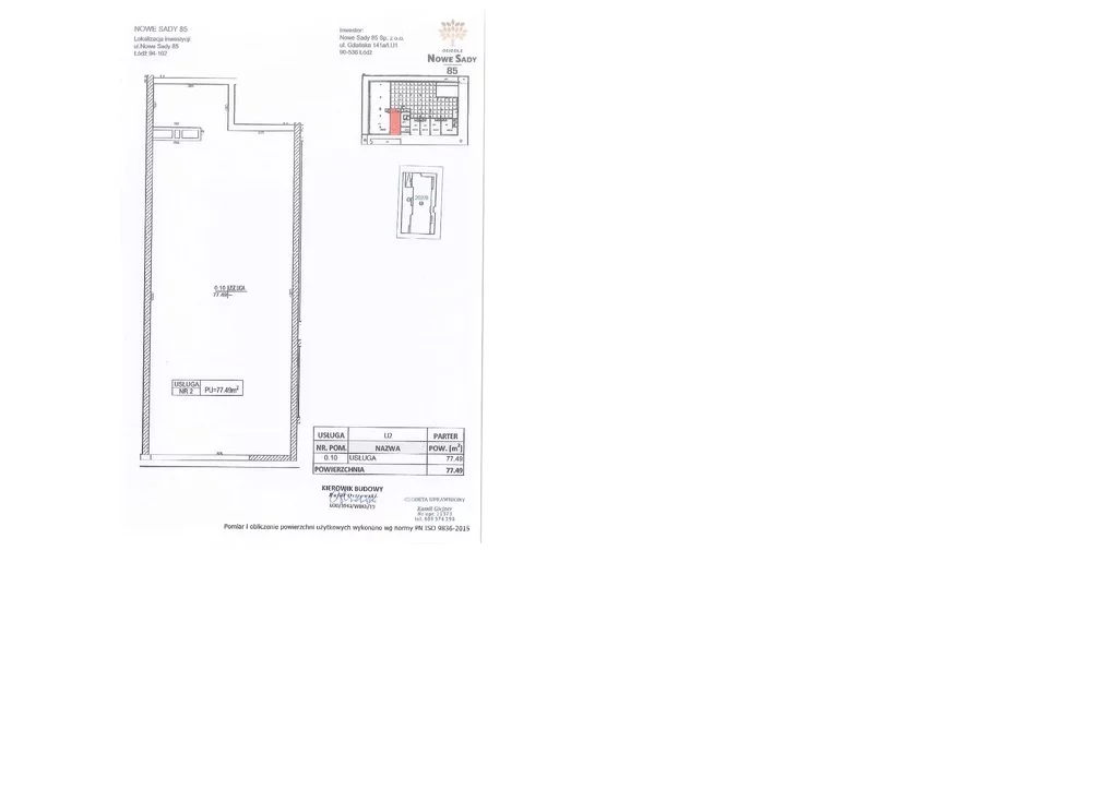 Lokal użytkowy 77,50 m², oferta nr , 687/6700/OLS, Łódź, Nowe Sady