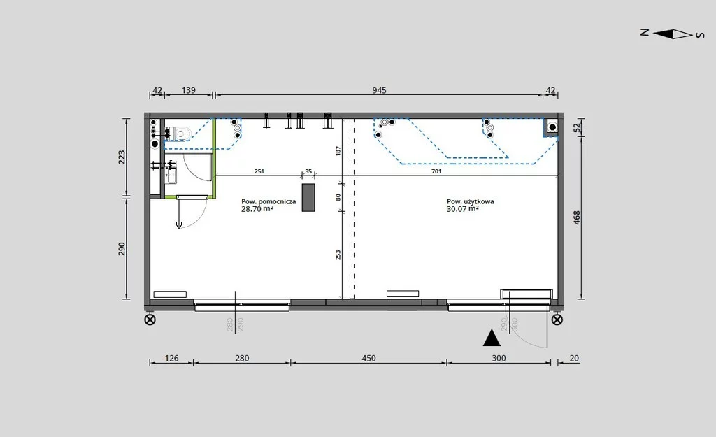 Lokal użytkowy 59,66 m², oferta nr , 484/6700/OLW, Warszawa, Praga Południe, Praga Południe, Podskarbińska