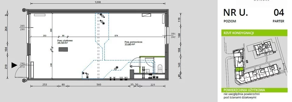 Lokal użytkowy 68,38 m², oferta nr , 491/6700/OLW, Warszawa, Praga Południe, Praga Południe, Podskarbińska