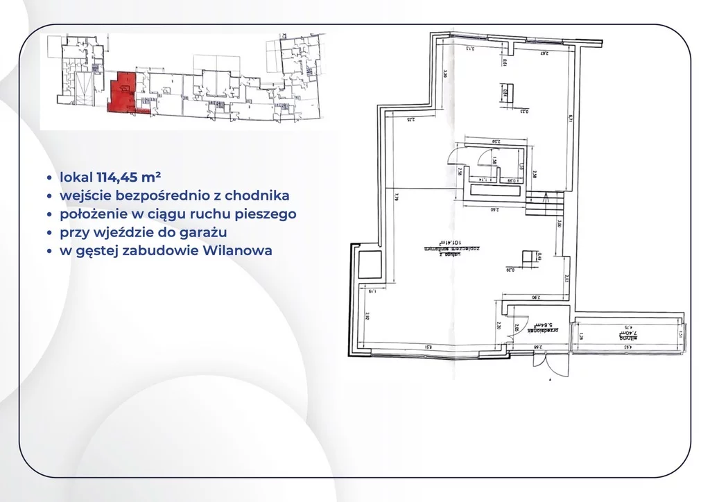 Lokal użytkowy 114,45 m², oferta nr , 861/6700/OLW, Warszawa, Wilanów, Wilanów, Sarmacka