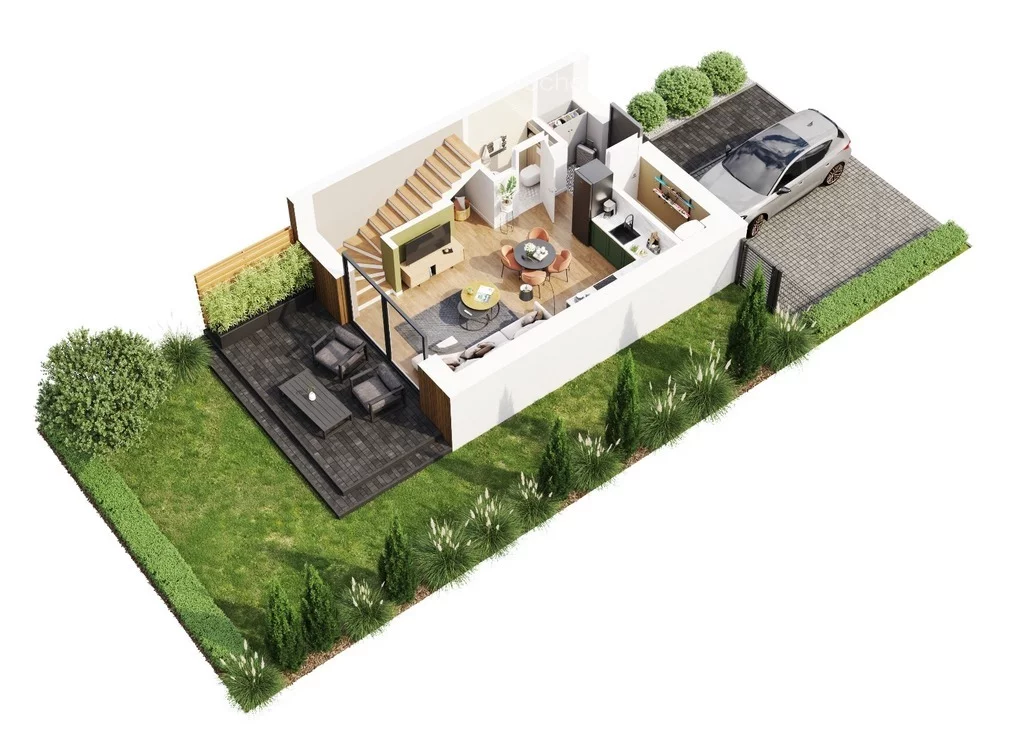 Dom 65,29 m², oferta nr , 16495/3685/ODS, Opole, Chmielowice