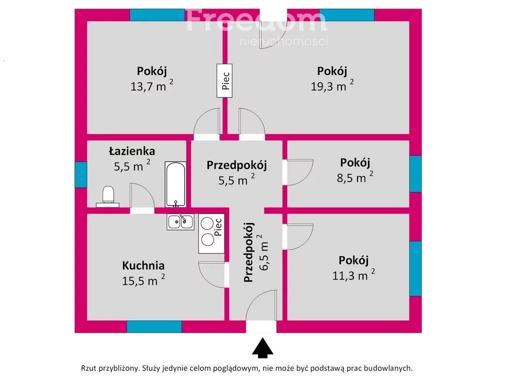 Dom 85,00 m², oferta nr , 15640/3685/ODS, Boćki, 3 Maja