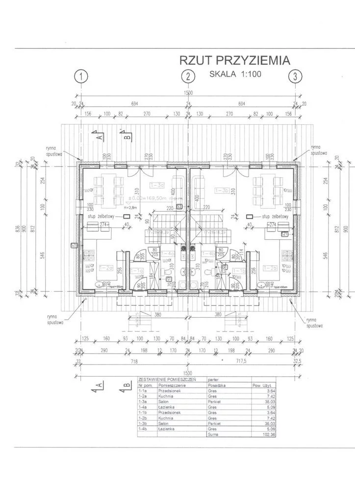 Dom 98,07 m², oferta nr , 14010/3685/ODS, Goździelin