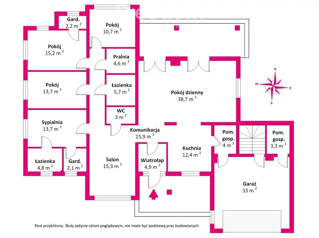 Dom 276,65 m², oferta nr , 15851/3685/ODS, Grabanów