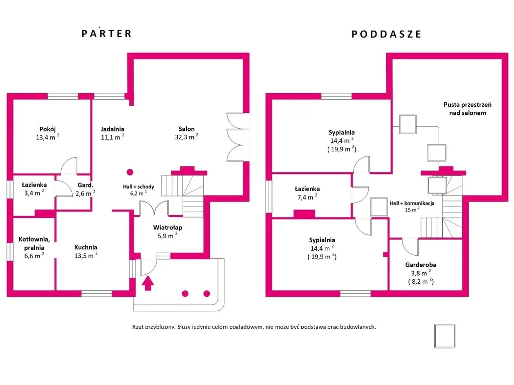 Dom 165,50 m², oferta nr , 15564/3685/ODS, Bramki, konwaliowa