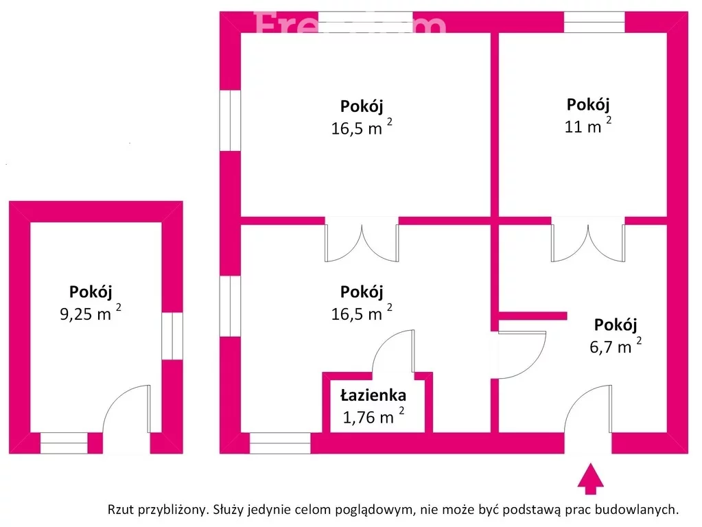 Dom 50,00 m², oferta nr , 13378/3685/ODS, Komarówka Podlaska, Polna
