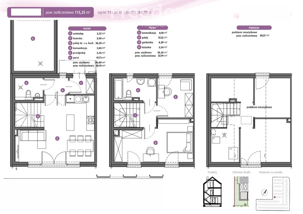 Dom 115,25 m², oferta nr , 14956/3685/ODS, Warszawa, Białołęka, Białołęka