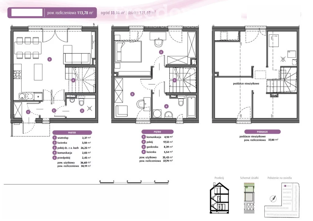 Dom 113,78 m², oferta nr , 14952/3685/ODS, Warszawa, Białołęka, Białołęka