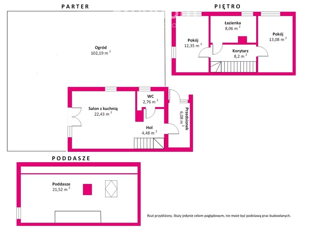 Dom 96,00 m², oferta nr , 14395/3685/ODS, Mroków, Botaniczna