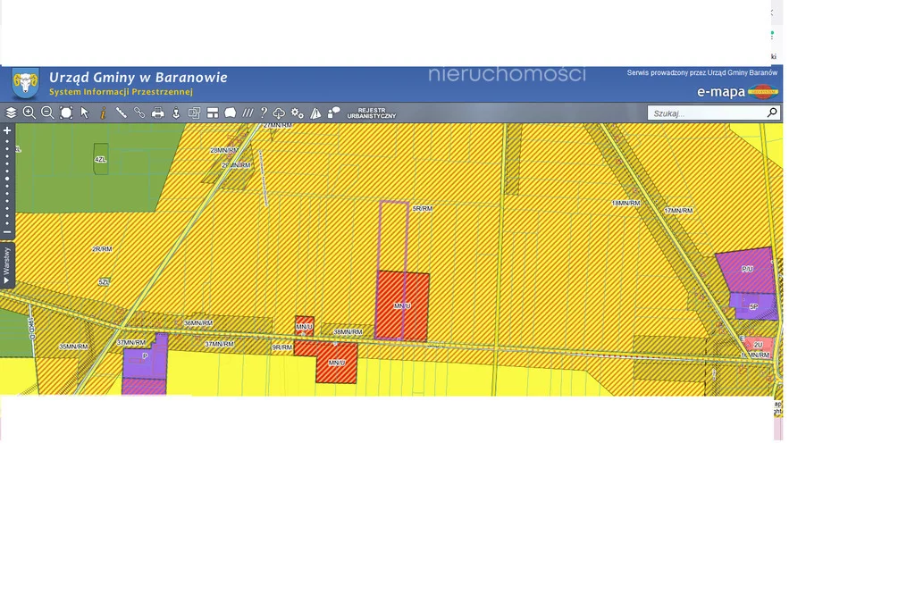 Działka 26 300,00 m², Baranów, Sprzedaż