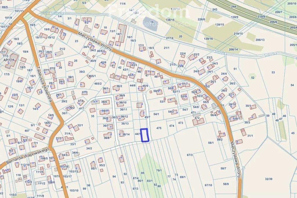 Działka 451,00 m², oferta nr , 10793/3685/OGS, Kraków, Dębniki, Bernarda Wapowskiego