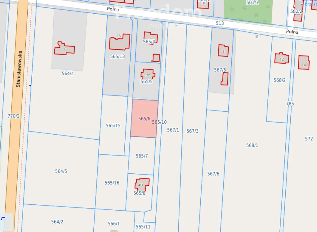 Działka 988,00 m², Brzóze, Sprzedaż