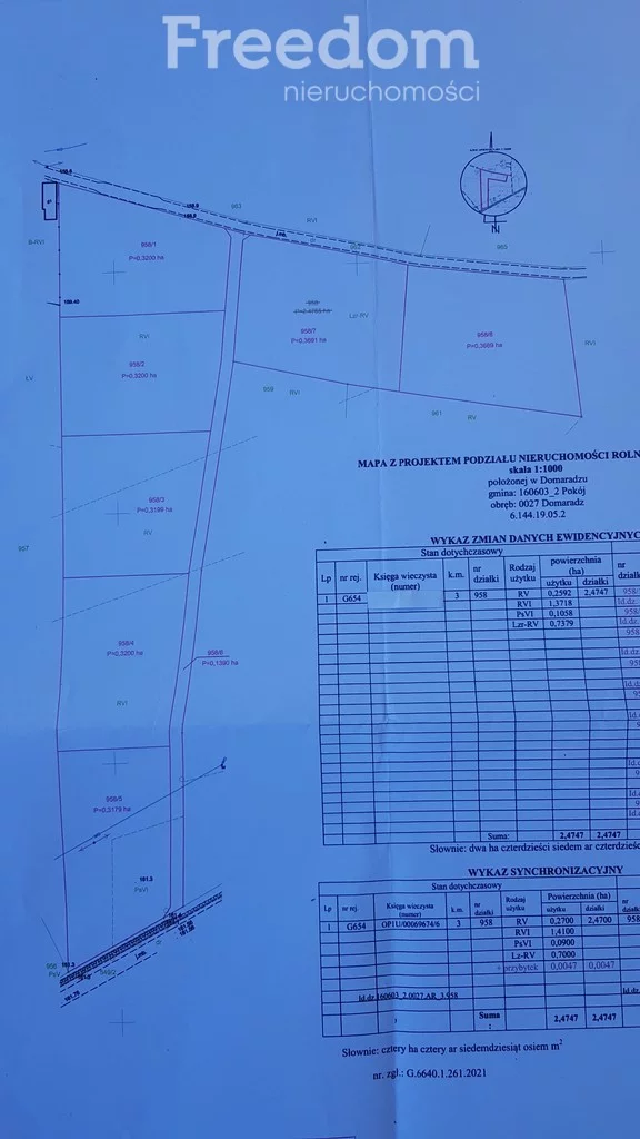 Działka 3 200,00 m², oferta nr , 6820/3685/OGS, Domaradz