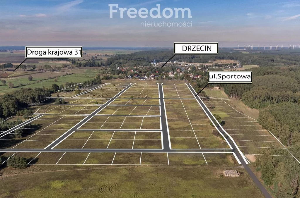Działka 1 000,00 m², oferta nr , 7025/3685/OGS, Drzecin