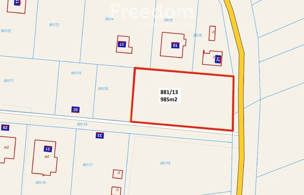 Działka 985,00 m², oferta nr , 4826/3685/OGS, Stegna, Elbląska