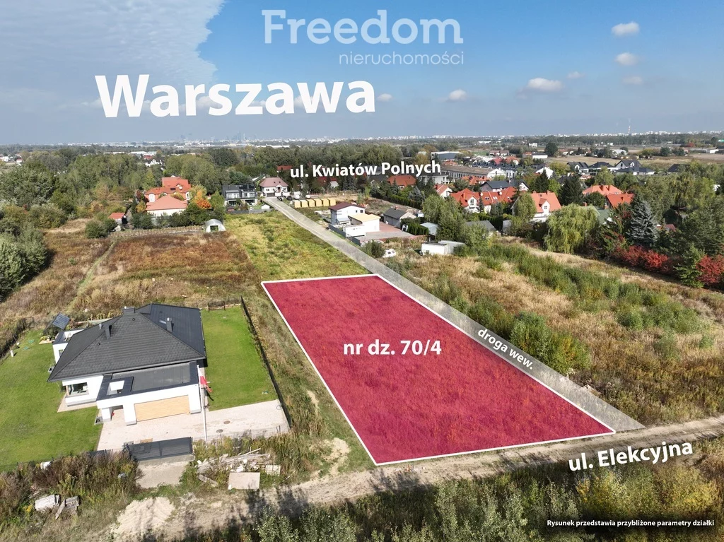 Działka 1 284,00 m², oferta nr , 11410/3685/OGS, Dawidy Bankowe, Elekcyjna