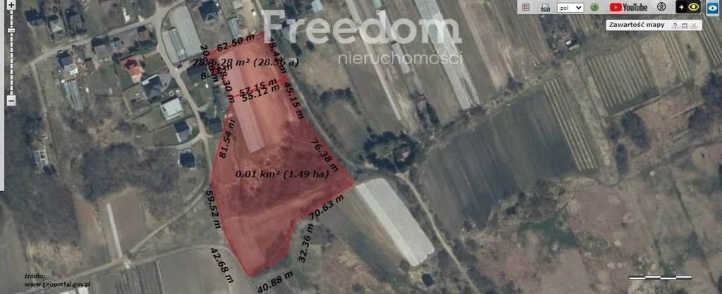 Działka 18 000,00 m², Falęcice, Sprzedaż