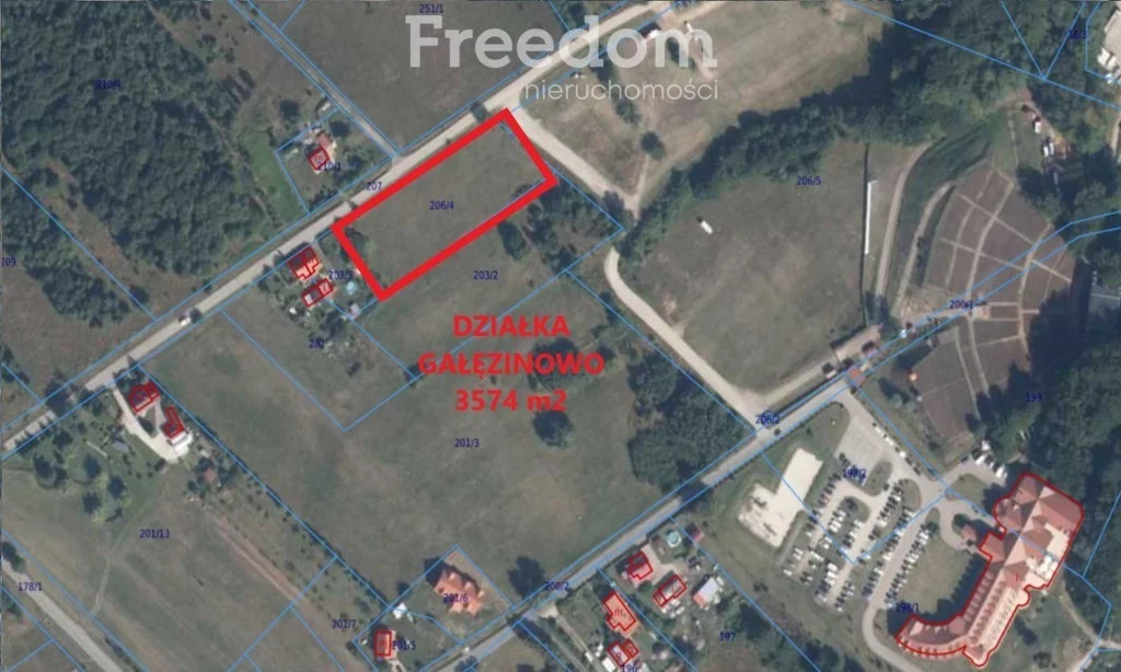 Działka 3 574,00 m², oferta nr , 11122/3685/OGS, Gałęzinowo