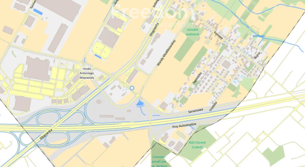 Działka 52 000,00 m², oferta nr , 28/3685/OGW, Poznań, Fabianowo-Kotowo, Kotowo, Głogowska
