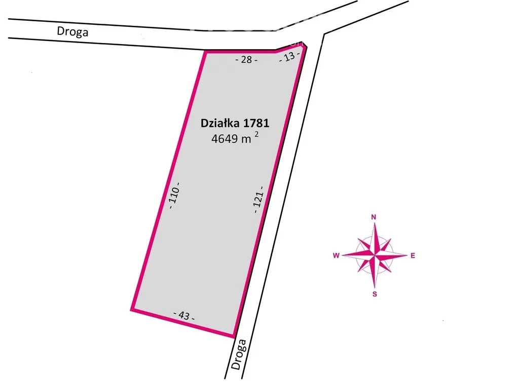 Działka 4 649,00 m², oferta nr , 10229/3685/OGS, Harta