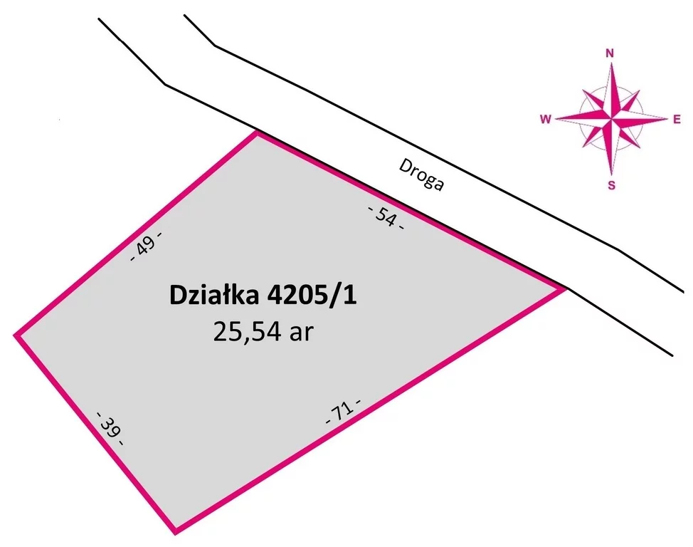 Działka 2 554,00 m², oferta nr , 11152/3685/OGS, Harta