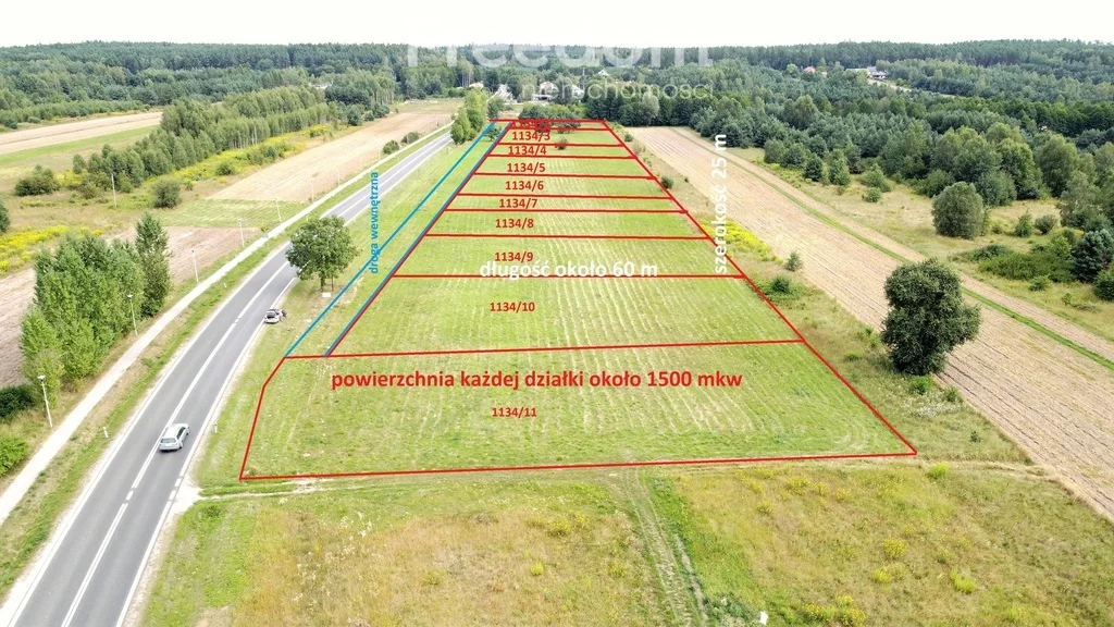 Działka 1 442,00 m², oferta nr , 11251/3685/OGS, Lubienia, Iłżecka