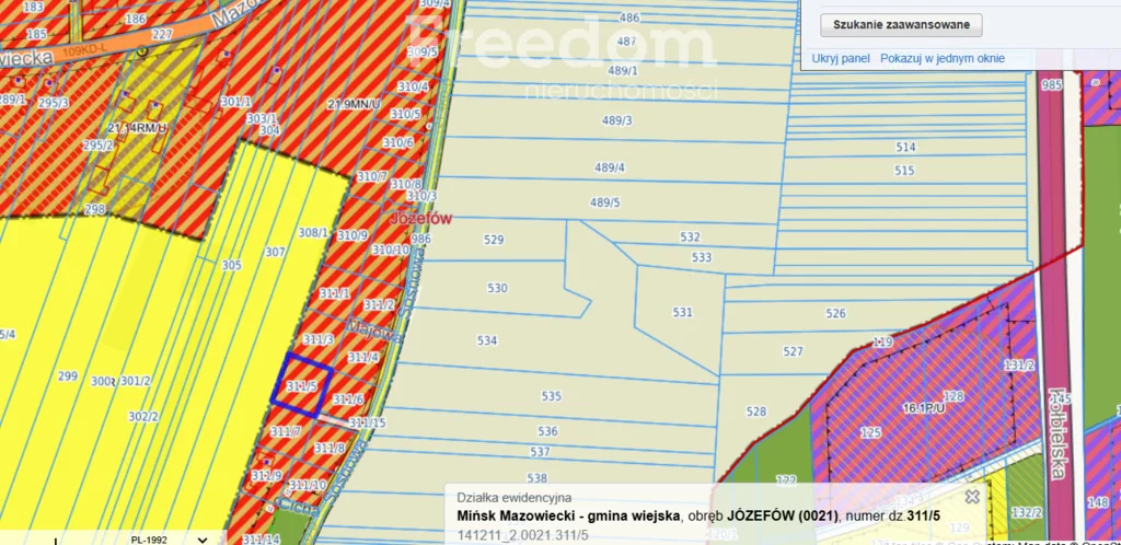 Działka 1 194,00 m², oferta nr , 9939/3685/OGS, Józefów