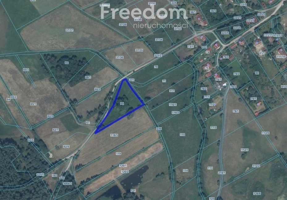 Działka 6 700,00 m², oferta nr , 11159/3685/OGS, Kaborno