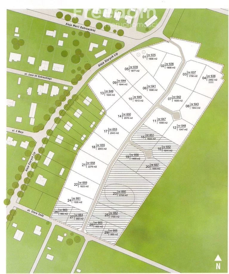 Działka 1 808,00 m², oferta nr , 7813/3685/OGS, Komorów