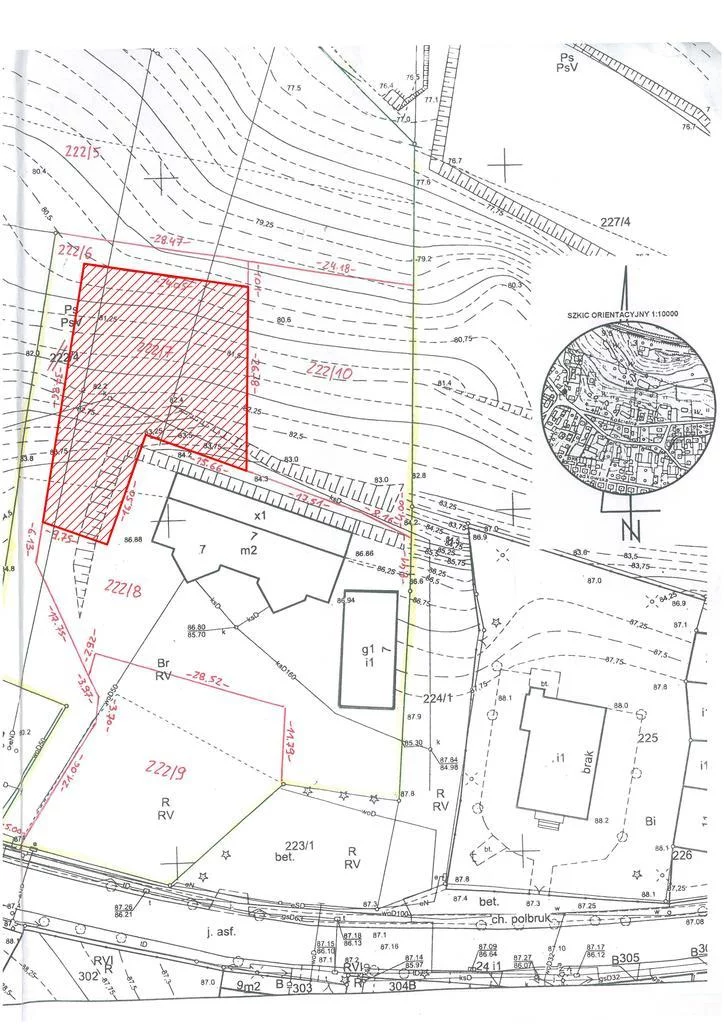 Działka 800,00 m², oferta nr , 5910/3685/OGS, Kaczory, Kościelna