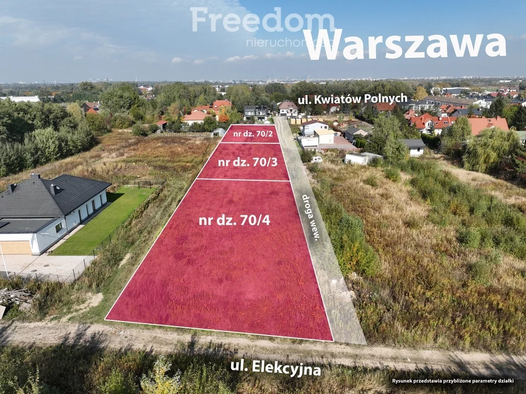 Działka 1 284,00 m², oferta nr , 11412/3685/OGS, Dawidy Bankowe, Kwiatów Polnych