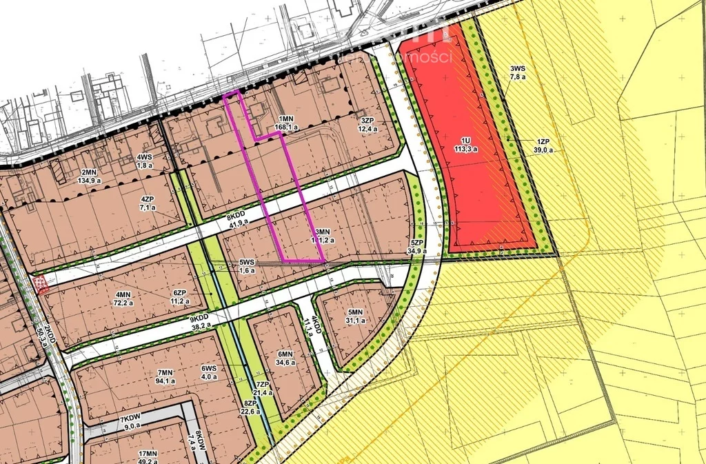 Działka 3 896,00 m², oferta nr , 9926/3685/OGS, Opole, Leonida Teligi