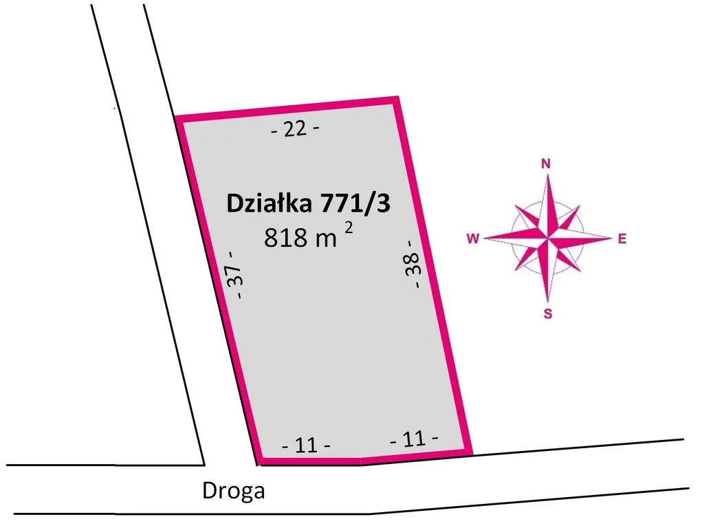 Działka 818,00 m², oferta nr , 10117/3685/OGS, Radawa, Letniskowa