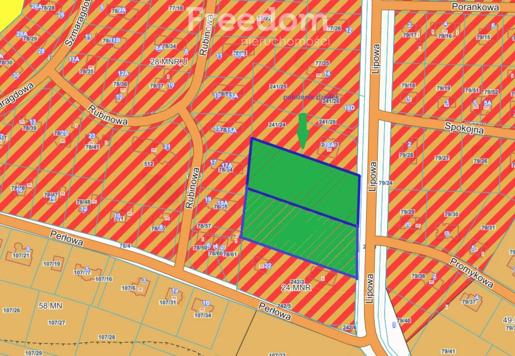 Działka 7 032,00 m², oferta nr , 11229/3685/OGS, Niekanin, Lipowa