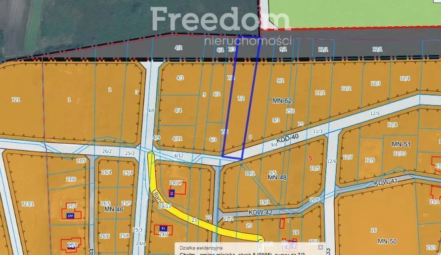 Działka 2 453,00 m², oferta nr , 10981/3685/OGS, Chełm, Malowane