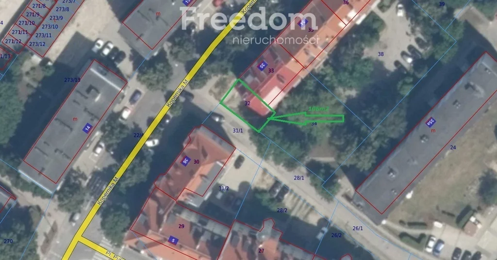 Działka 106,00 m², oferta nr , 11150/3685/OGS, Olsztyn, Śródmieście, Mikołaja Kopernika