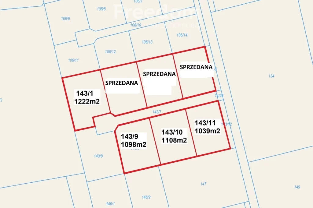 Działka 1 098,00 m², Nowy Dwór Gdański, Nasienna, Sprzedaż