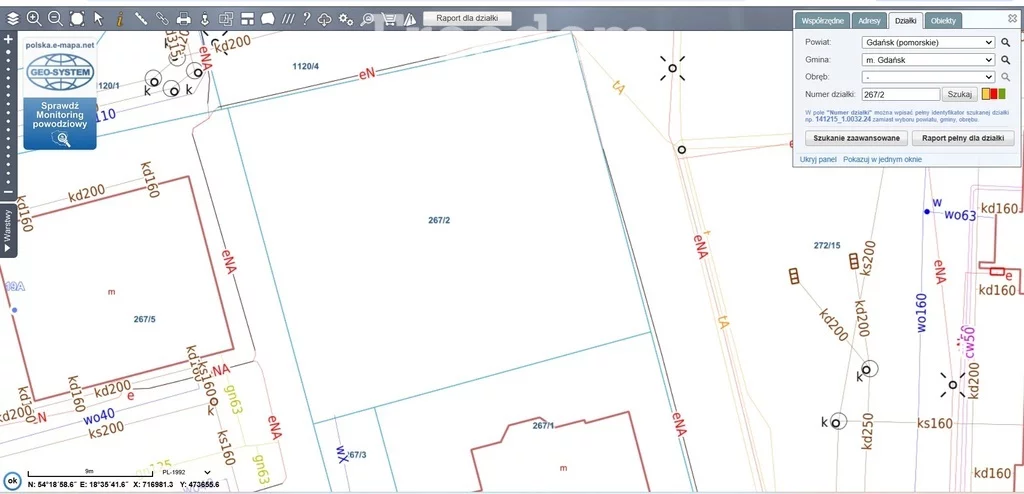 Działka 600,00 m², oferta nr , 9205/3685/OGS, Gdańsk, Niepołomicka