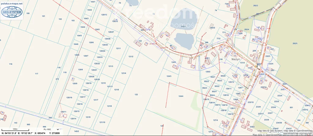 Działka 3 576,00 m², oferta nr , 10871/3685/OGS, Nieżyn