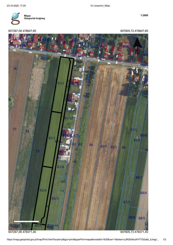 Działka 3 413,00 m², oferta nr , 11512/3685/OGS, Nowe Faszczyce