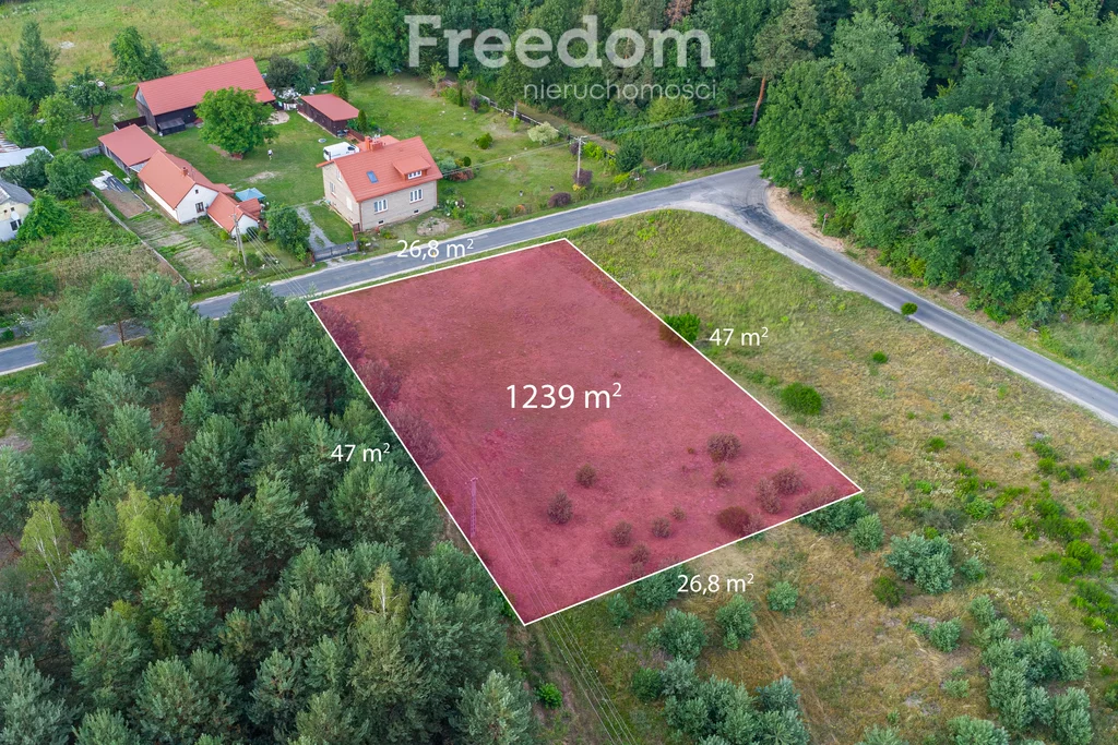 Działka 1 239,00 m², oferta nr , 10975/3685/OGS, Grzegorzewice, Pałacowa