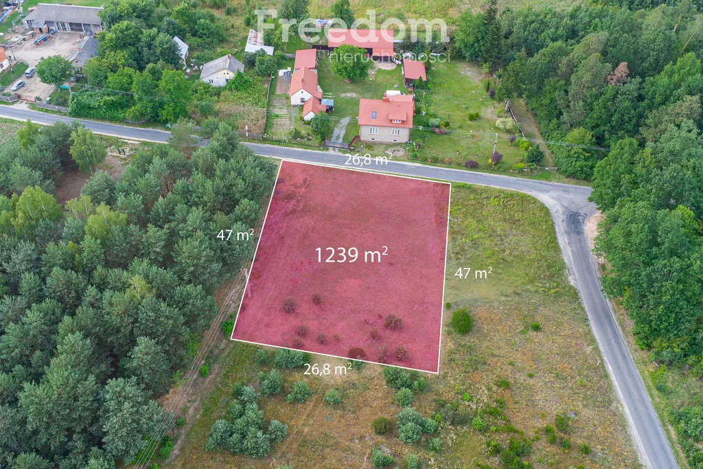 Działka 1 239,00 m², oferta nr , 10975/3685/OGS, Grzegorzewice, Pałacowa