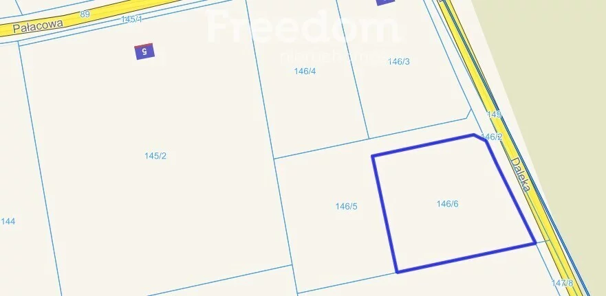 Działka 1 213,00 m², oferta nr , 11079/3685/OGS, Grzegorzewice, Pałacowa